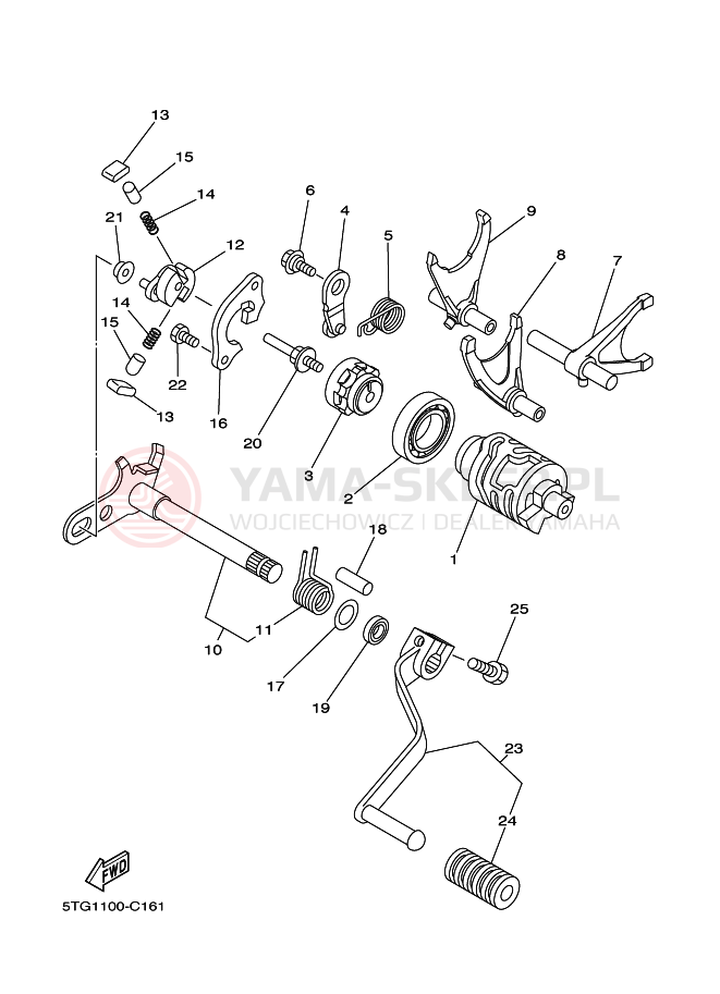 Schemat "Wodziki, automat" do Yamaha YFZ450S