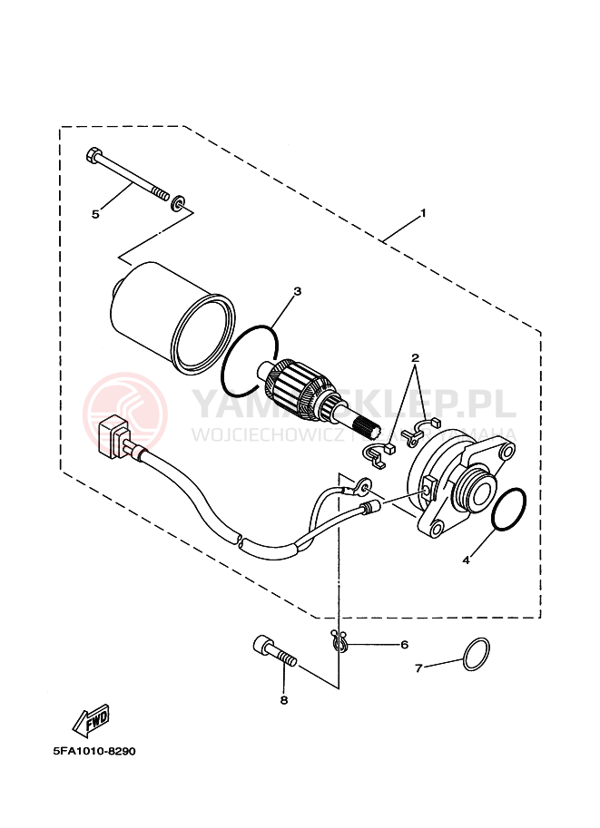 Schemat "rozrusznik" do Yamaha GRAND AXIS