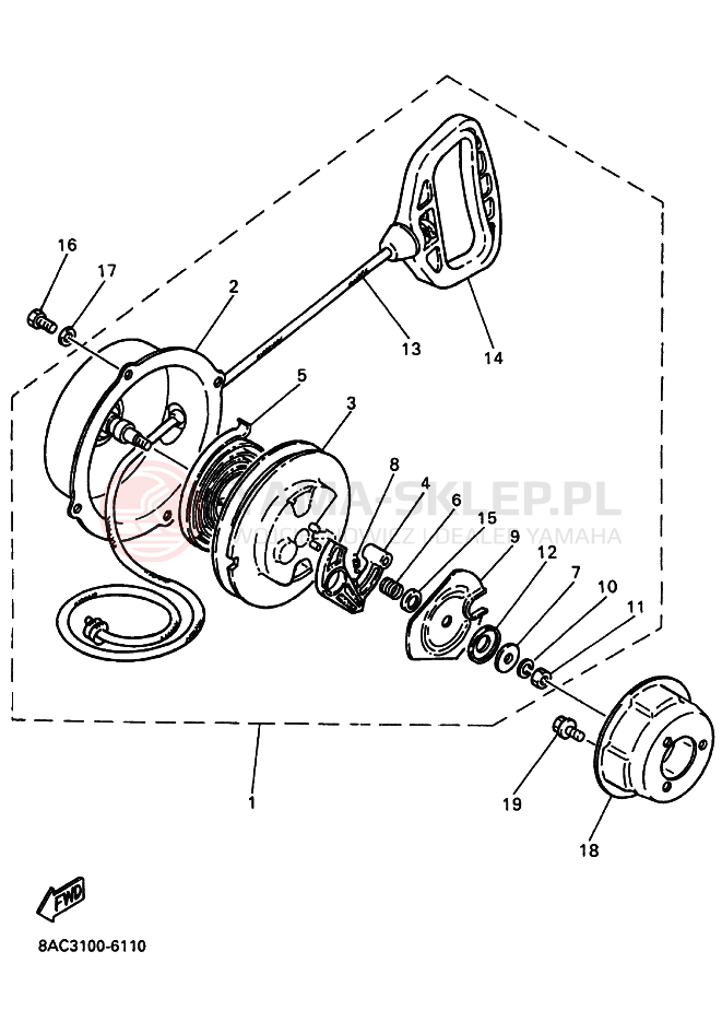 Schemat "rozrusznik" do Yamaha VK540V