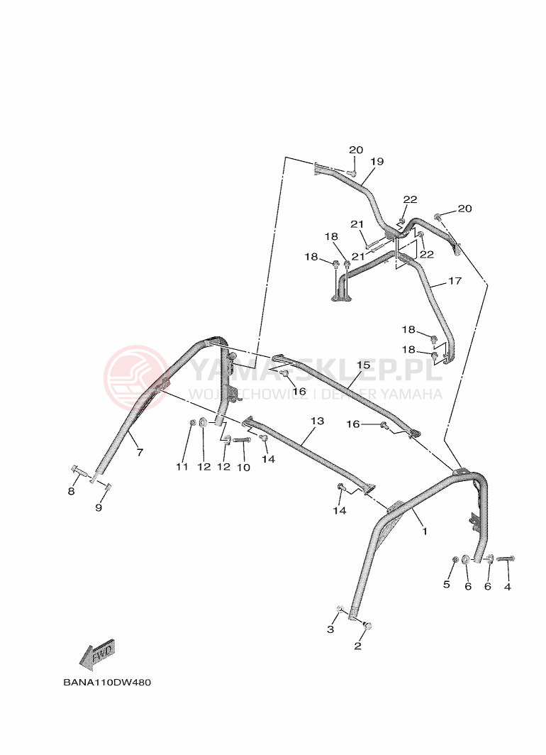 Schemat "GUARD" do Yamaha YXE850EN