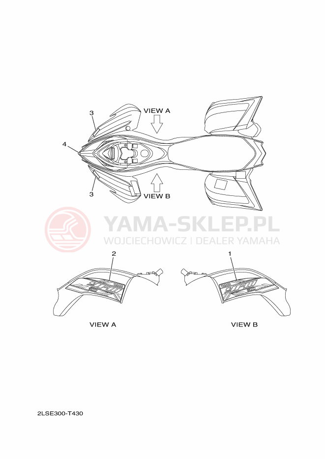 Schemat "naklejki" do Yamaha YFM700R