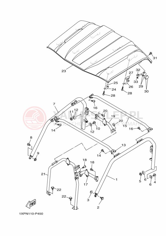 Schemat "GUARD" do Yamaha VIKING