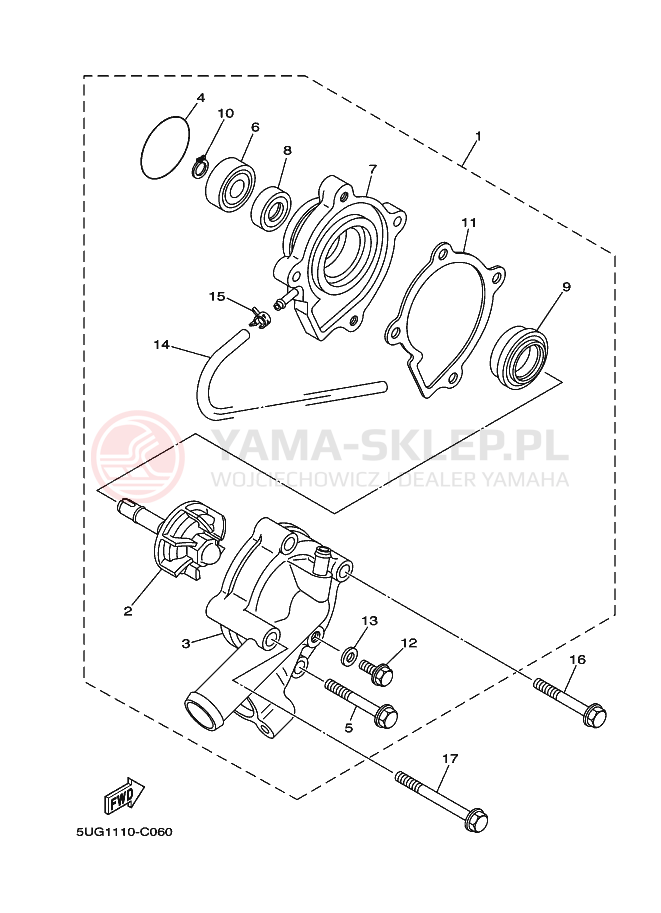 Schemat "Pompa wody" do Yamaha RHINO