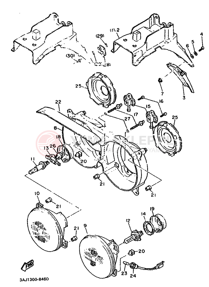 Schemat "alternator" do Yamaha XT600Z TENERE