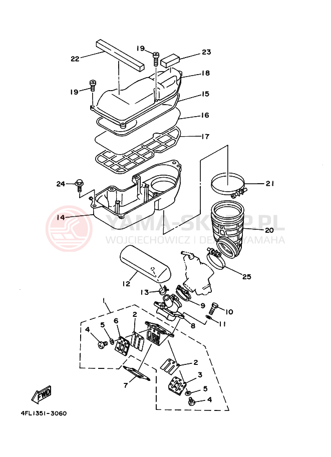 Schemat "Wtrysk paliwa" do Yamaha TZR125
