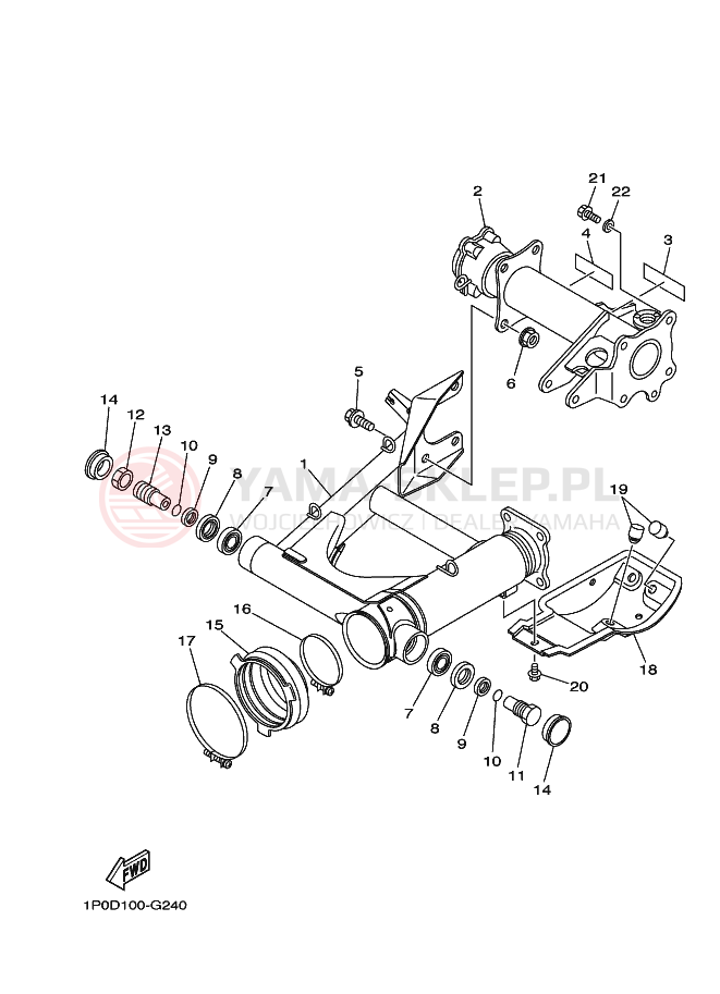 Schemat "wahacz" do Yamaha BIG BEAR 250