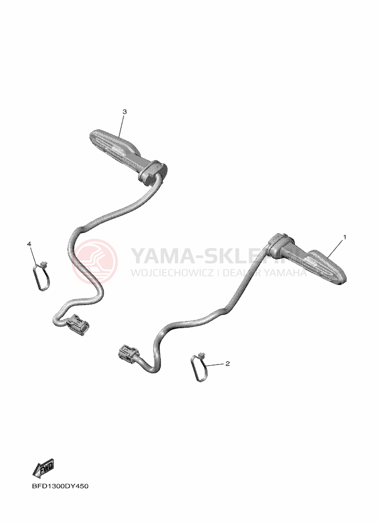 Schemat "kierunkowskazy" do Yamaha NIKEN GT