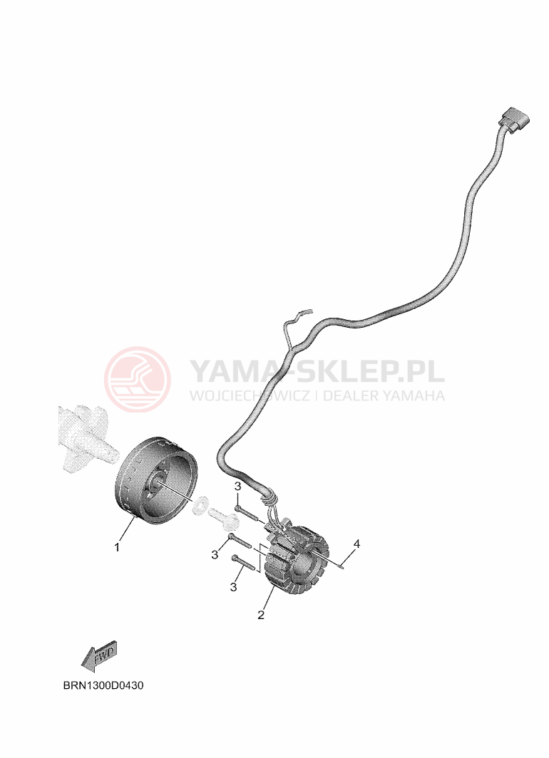 Schemat "alternator" do Yamaha TRACER 9GT