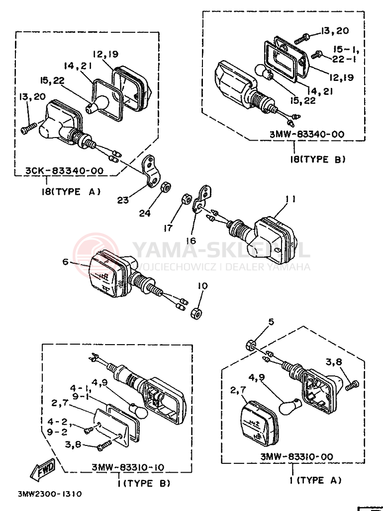 Schemat "cylinder" do Yamaha SR125