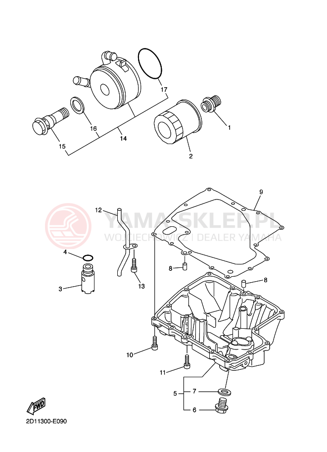 Schemat "Filtr oleju" do Yamaha FZ1-N FAZER