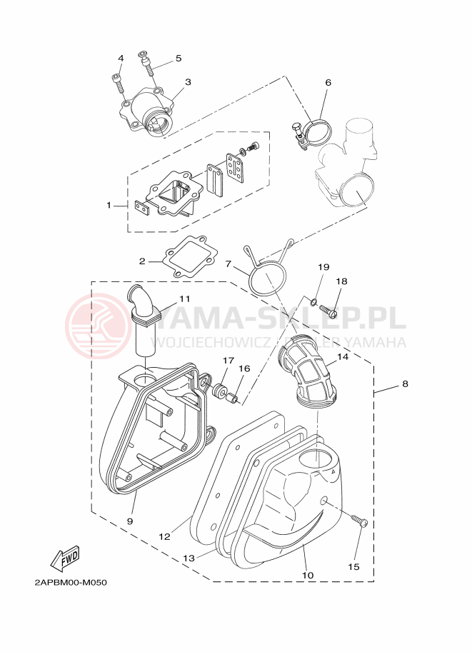 Schemat "Wtrysk paliwa" do Yamaha NEOS