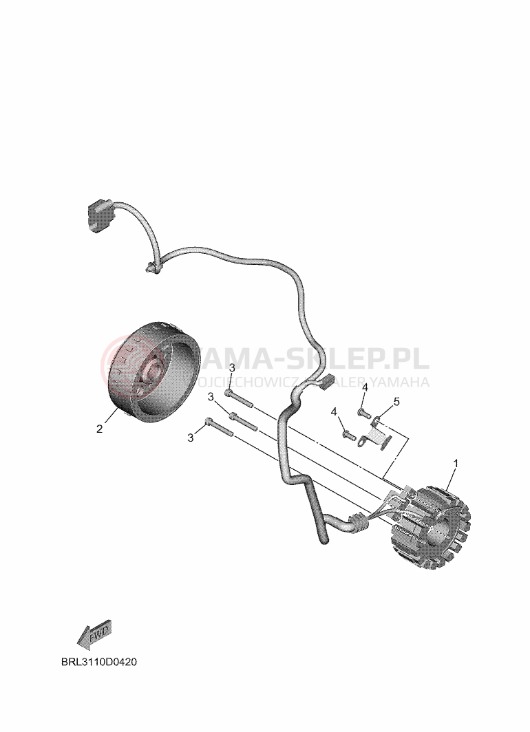 Schemat "alternator" do Yamaha TENERE 700 35KW