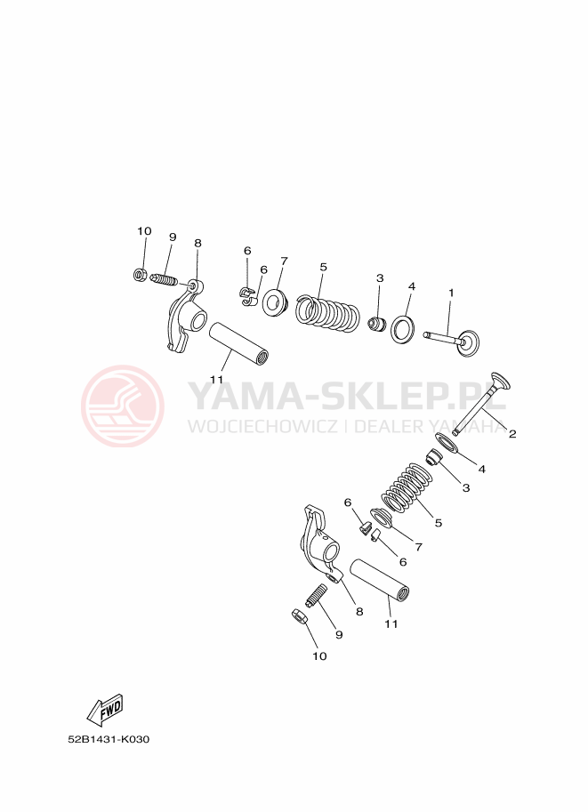 Schemat "zawory" do Yamaha DELIGHT