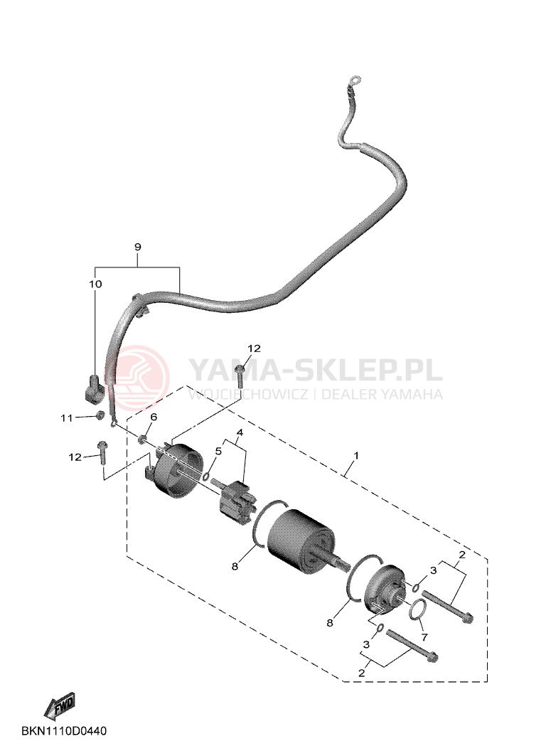Schemat "rozrusznik" do Yamaha R9