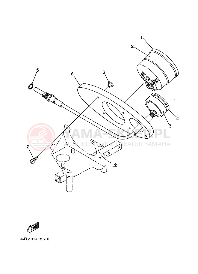 Schemat "licznik" do Yamaha TZ125