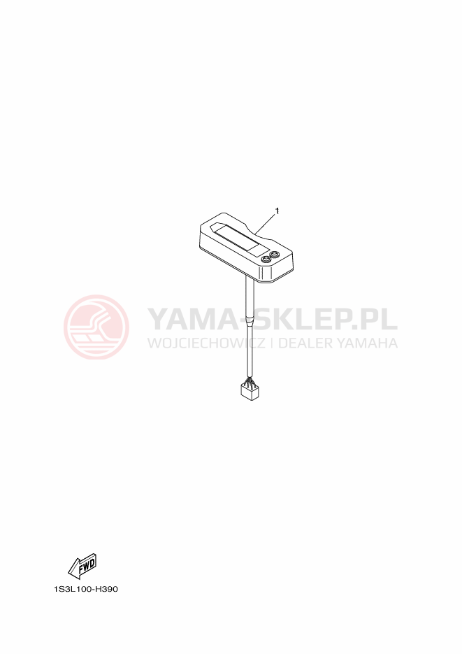 Schemat "licznik" do Yamaha YFM700R