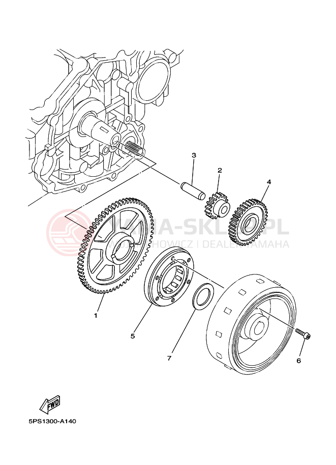 Schemat "rozrusznik" do Yamaha TDM900