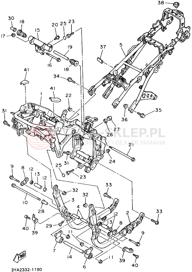 Schemat "rama" do Yamaha FJ1200A