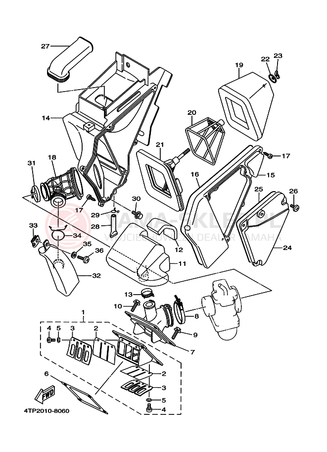 Schemat "Wtrysk paliwa" do Yamaha DT230 LANZA