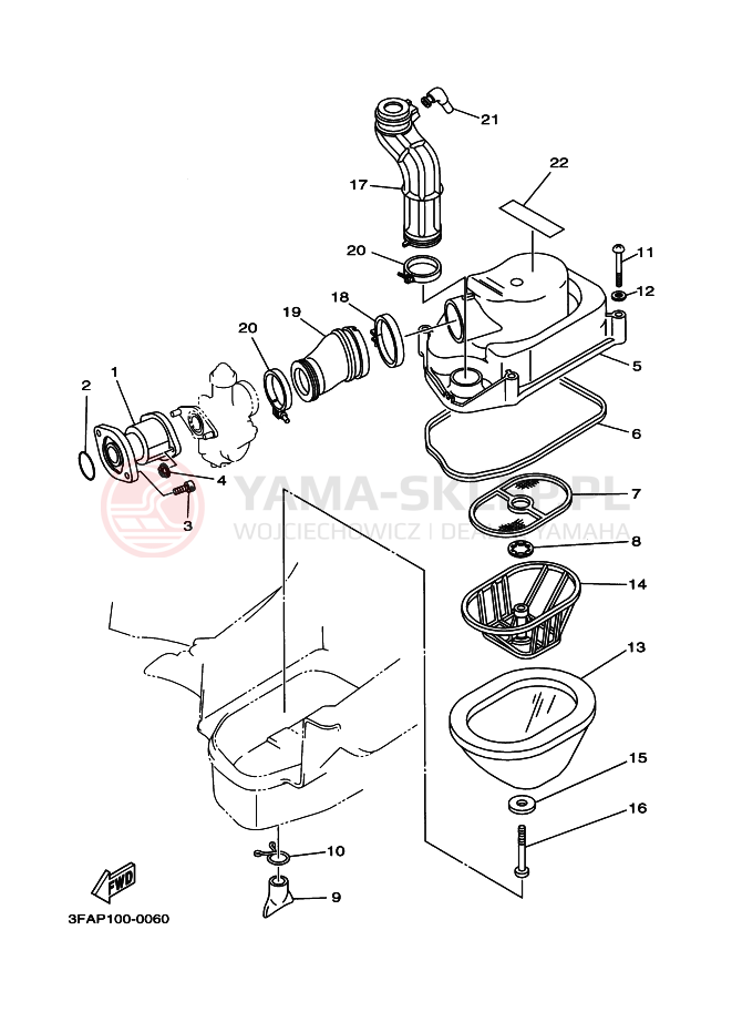 Schemat "Wtrysk paliwa" do Yamaha BREEZE