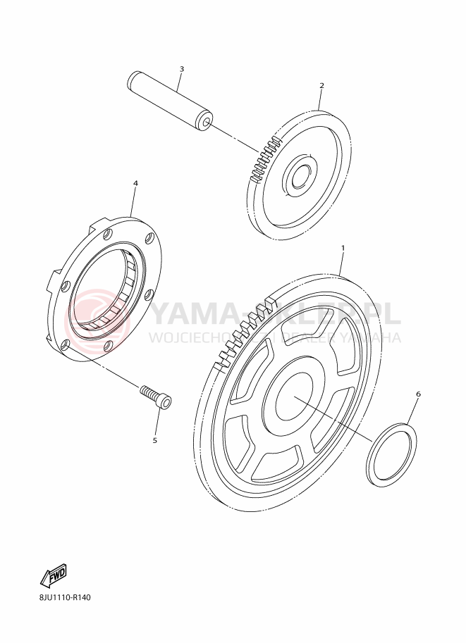 Schemat "rozrusznik" do Yamaha VK PROFESSIONAL II EPS
