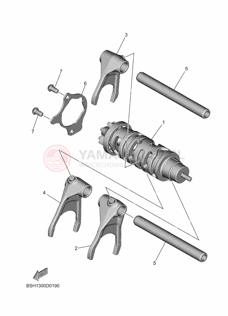 Schemat "Wodziki, automat" do Yamaha MT-07 Y-AMT