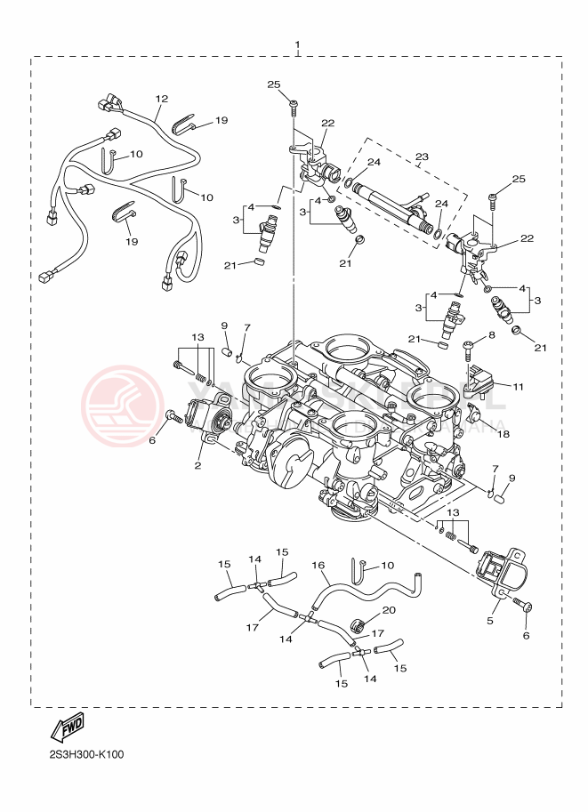 Schemat "WSTĘP 2" do Yamaha VMAX17