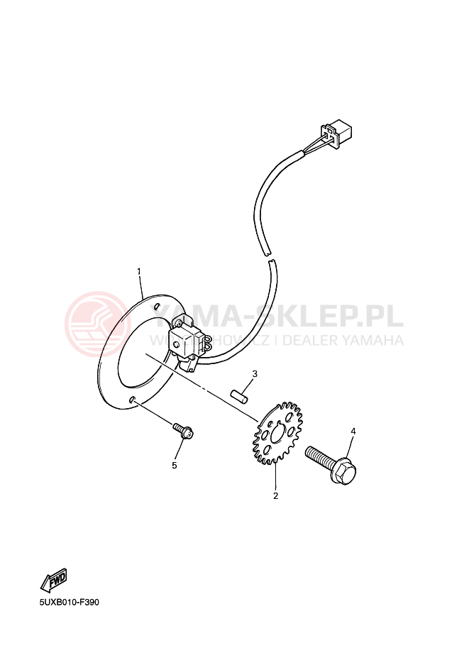 Schemat "Układ zapłonowy" do Yamaha XJR 1300