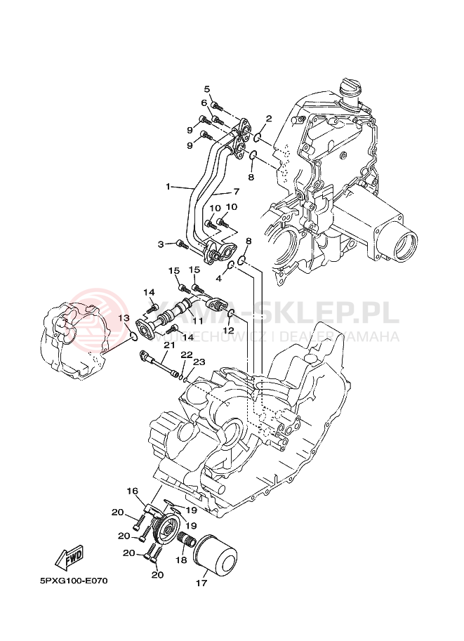 Schemat "Filtr oleju" do Yamaha ROADSTAR WARRIOR MIDNIGHT