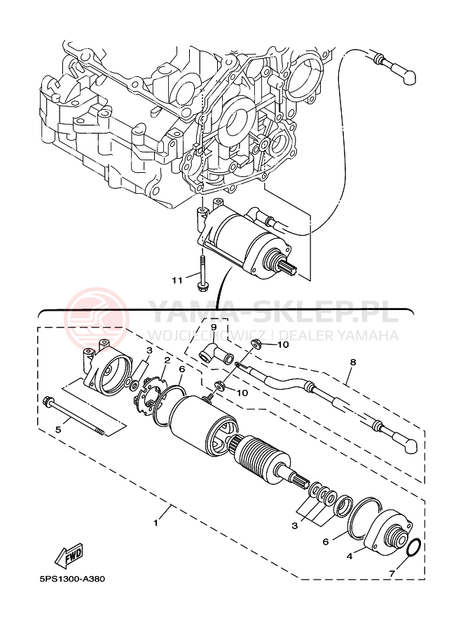 Schemat "rozrusznik" do Yamaha TDM900