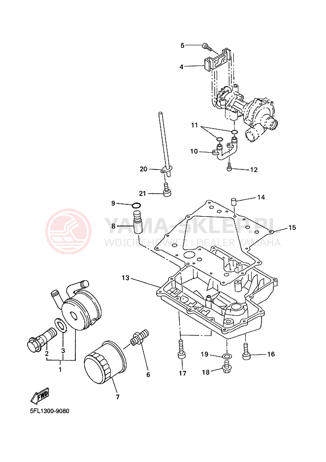 Schemat "Filtr oleju" do Yamaha YZF-R7 R7