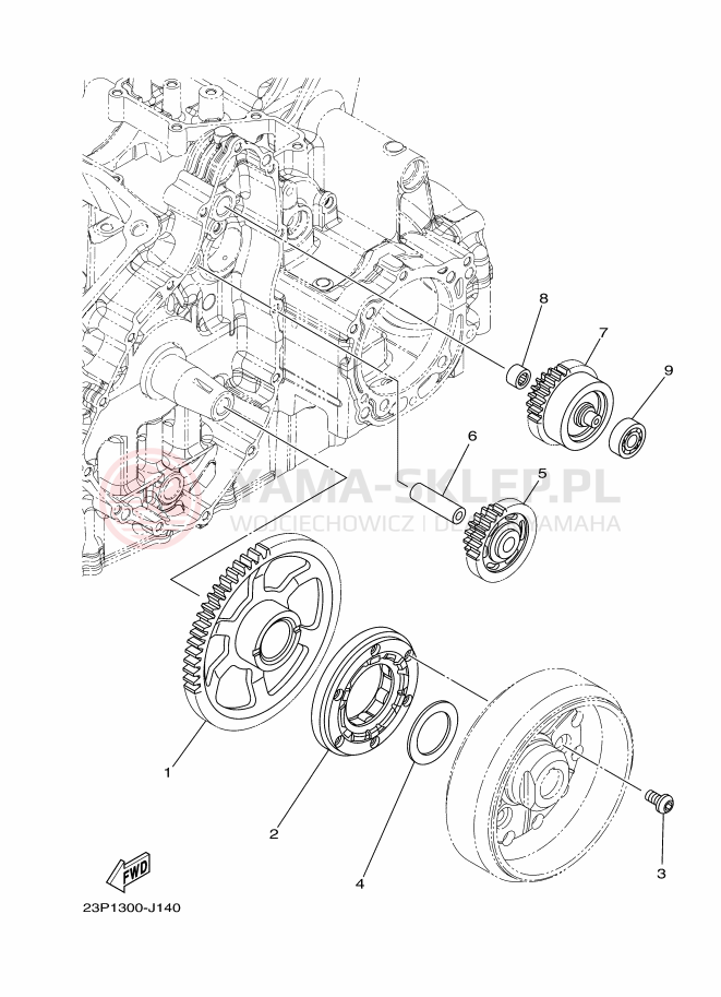 Schemat "rozrusznik" do Yamaha XT1200ZE SUPER TÉNÉRÉ ABS