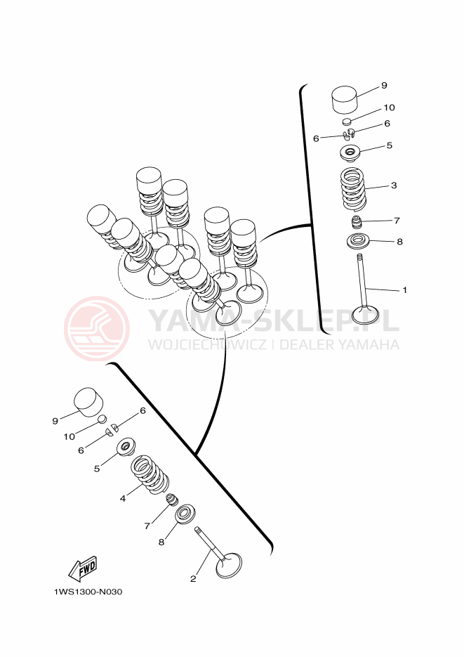 Schemat "zawory" do Yamaha MT-07