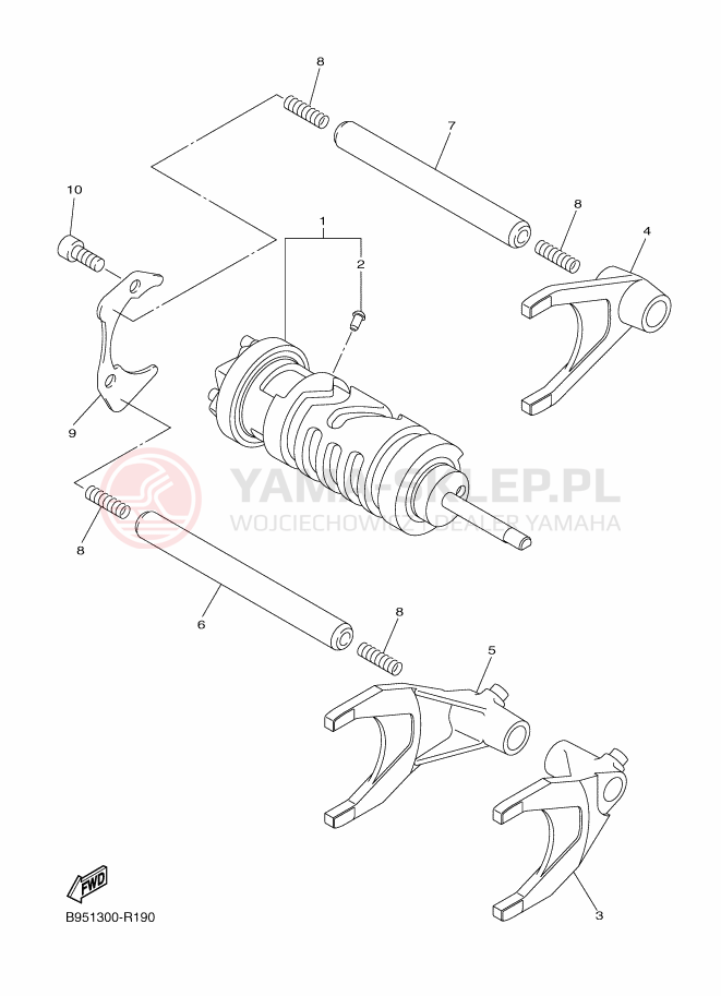 Schemat "Wodziki, automat" do Yamaha FJR1300AS