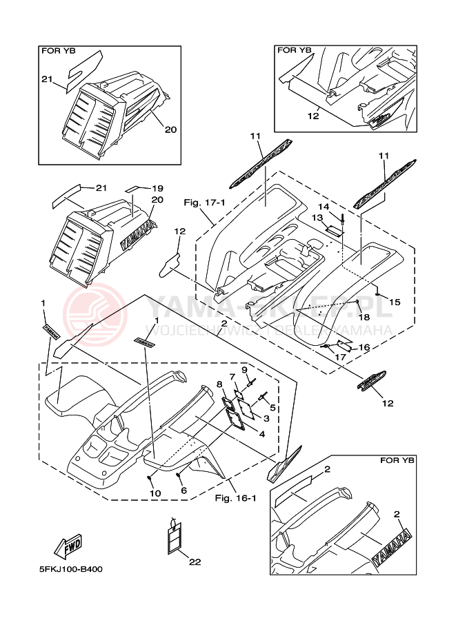 Schemat "naklejki" do Yamaha BANSHEE