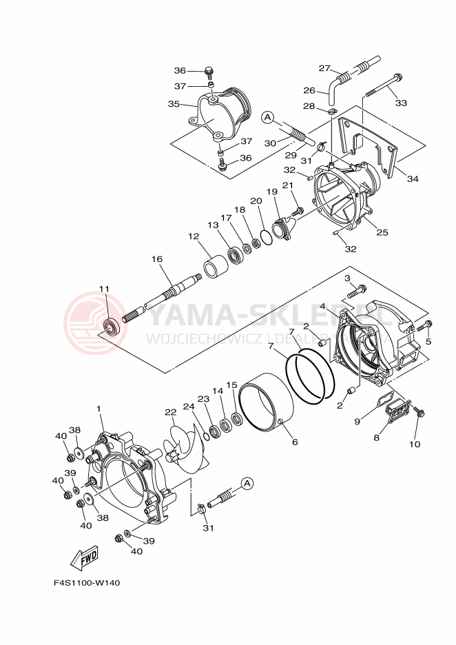 Schemat "JET UNIT" do Yamaha VX1800B