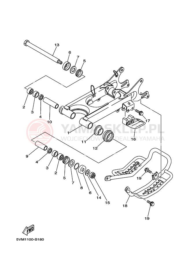 Schemat "wahacz" do Yamaha BLASTER