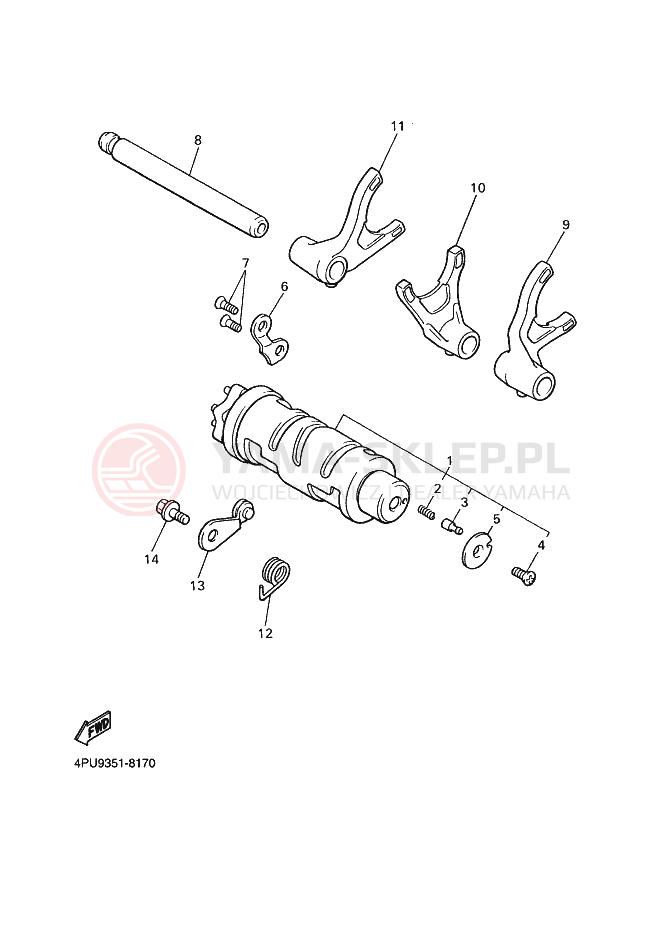 Schemat "Wodziki, automat" do Yamaha XJR1200