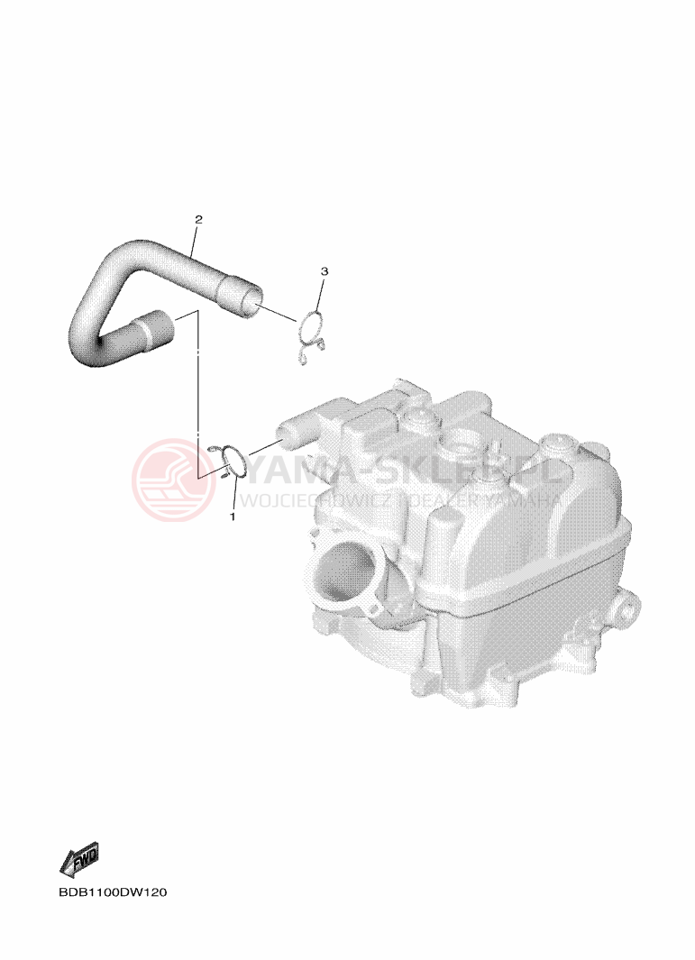 Schemat "System odbioru powietrza" do Yamaha WR450F