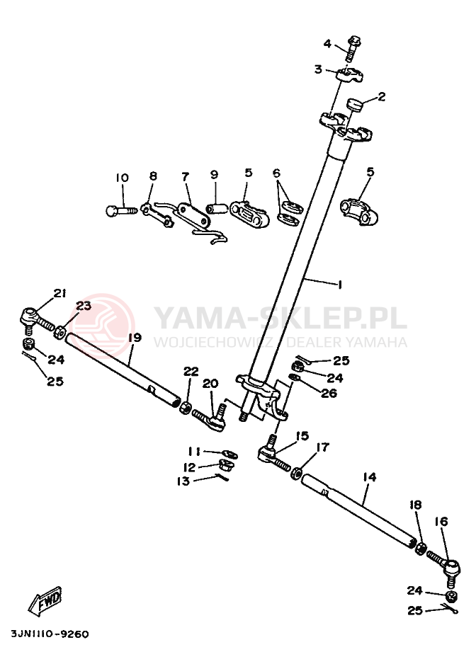 Schemat "Półki zawieszenia" do Yamaha PRO HAULER