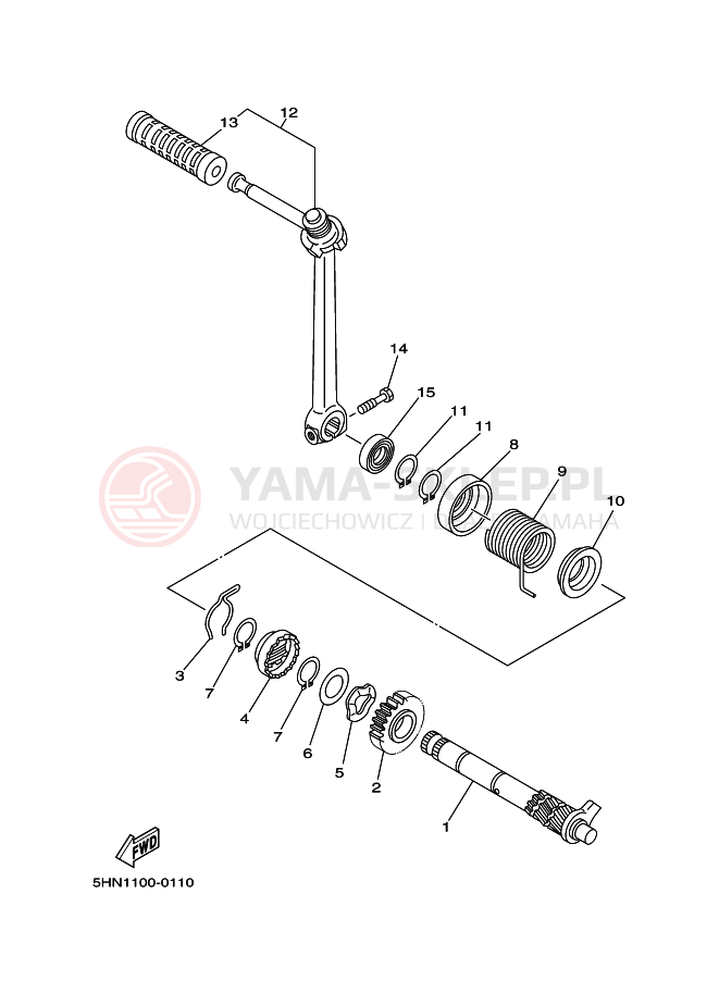 Schemat "rozrusznik" do Yamaha TTR90