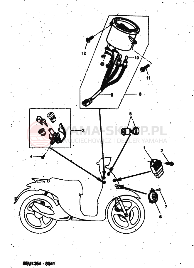 Schemat "układ elektryczny" do Yamaha FLIPPER