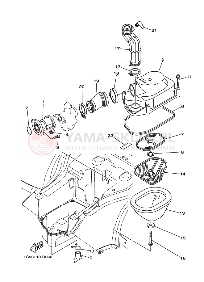 Schemat "Wtrysk paliwa" do Yamaha GRIZZLY