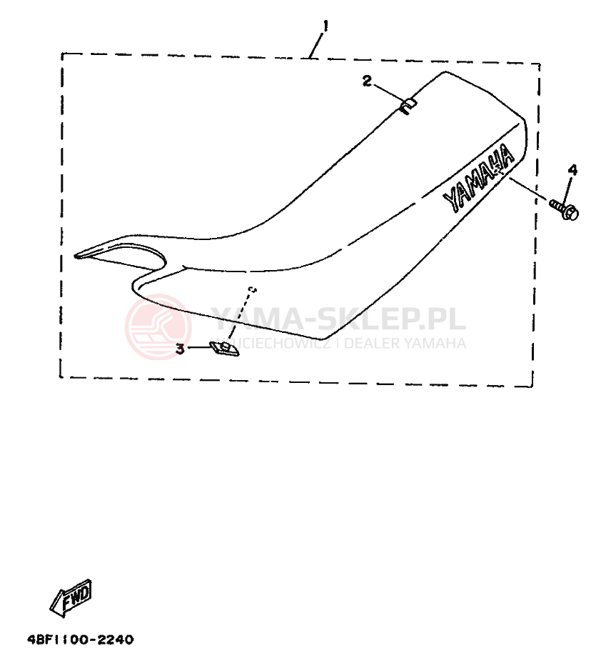 Schemat "siedzenie" do Yamaha WR200R
