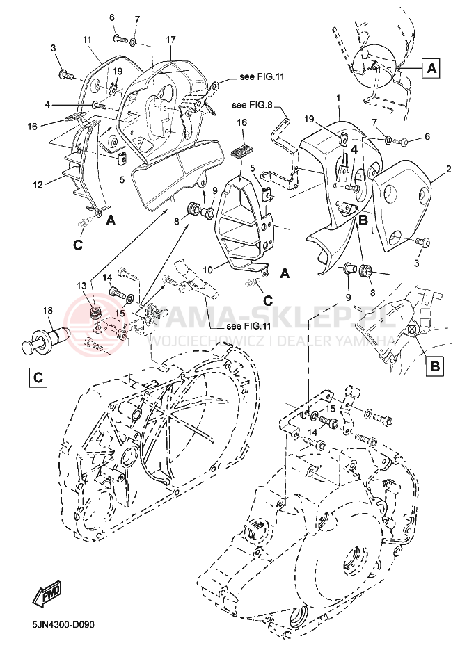 Schemat "Wtrysk paliwa" do Yamaha BT1100