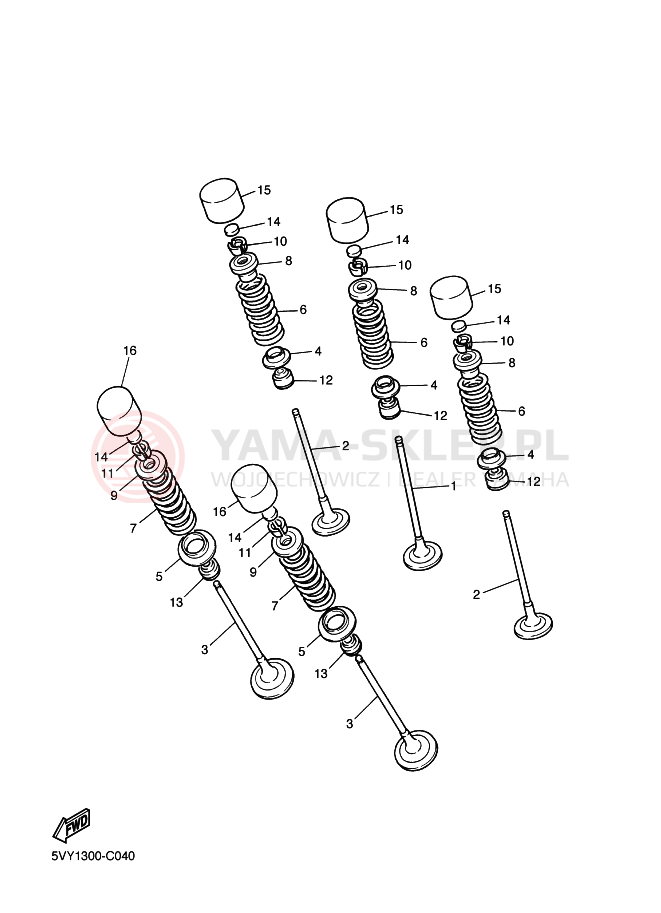 Schemat "zawory" do Yamaha FAZER