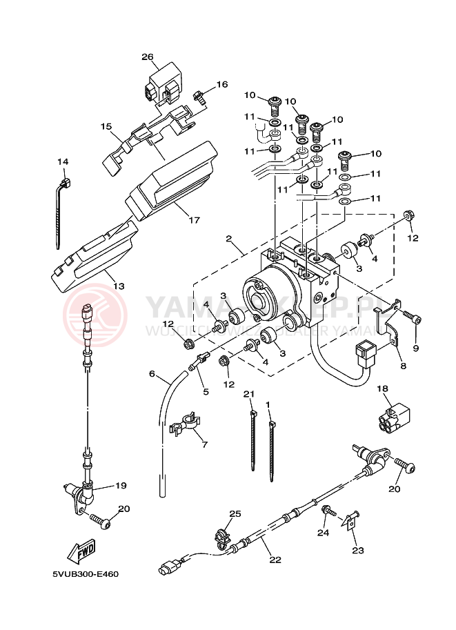 Schemat "SPRZĘT ELEKTRYCZNY 3" do Yamaha TMAX