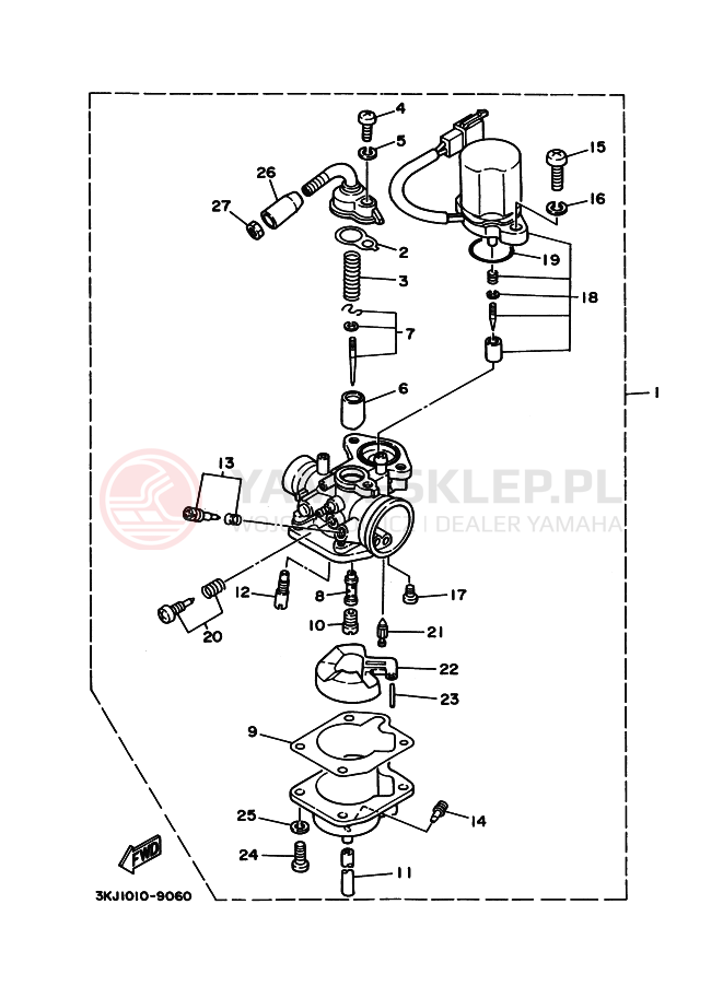 Schemat "Gaźnik" do Yamaha YG50D JOG D