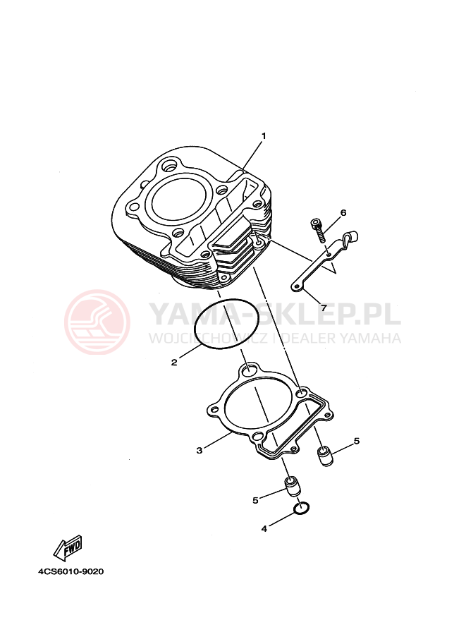 Schemat "cylinder" do Yamaha TW200