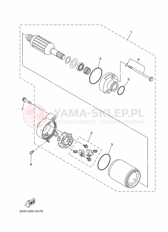 Schemat "rozrusznik" do Yamaha XT125R